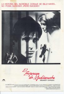 Poster for the movie "El expreso de medianoche"