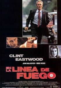 Poster for the movie "En la línea de fuego"