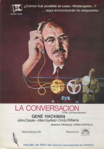Poster for the movie "La conversación"
