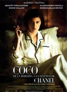 Poster for the movie "Coco, de la rebeldía a la leyenda de Chanel"