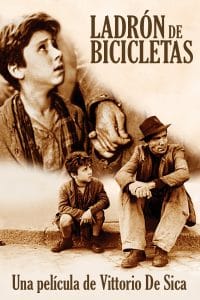 Poster for the movie "Ladrón de bicicletas"