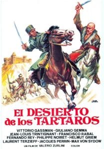 Poster for the movie "El Desierto de los Tártaros"