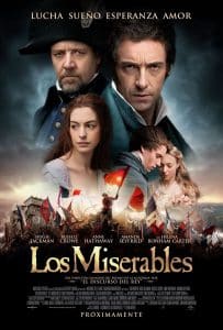 Poster for the movie "Los miserables"