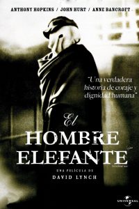 Poster for the movie "El hombre elefante"