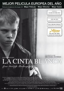Poster for the movie "La cinta blanca"