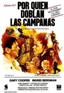 Poster for the movie "Por quién doblan las campanas"