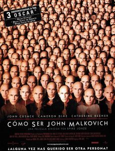 Poster for the movie "Cómo ser John Malkovich"