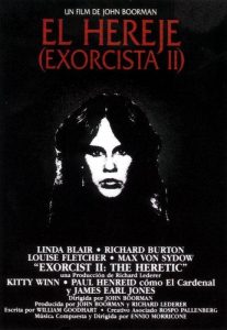 Poster for the movie "El exorcista II: El hereje"