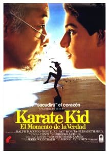 Poster for the movie "Karate Kid, el momento de la verdad"