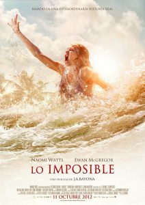 Poster for the movie "Lo imposible"