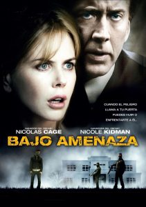 Poster for the movie "Bajo amenaza"