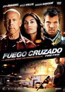 Poster for the movie "Fuego cruzado"
