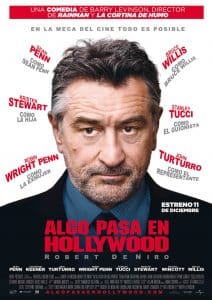 Poster for the movie "Algo pasa en Hollywood"