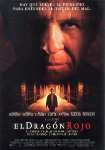 Poster for the movie "El dragón rojo"