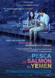 Poster for the movie "La pesca del salmón en Yemen"