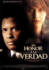 Poster for the movie "En honor a la verdad"