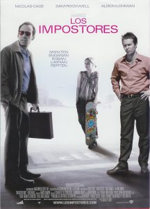 Poster for the movie "Los impostores"