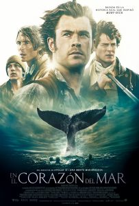 Poster for the movie "En el corazón del mar"
