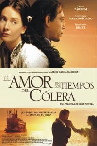 Poster for the movie "El amor en los tiempos del cólera"