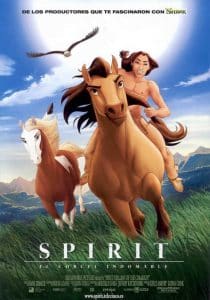 Poster for the movie "Spirit: El corcel indomable"