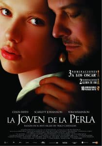 Poster for the movie "La joven de la perla"